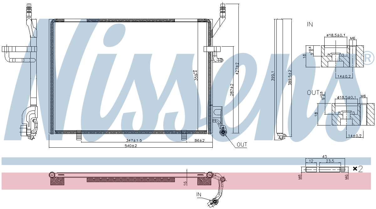 Nissens Aircon Condenser 940941