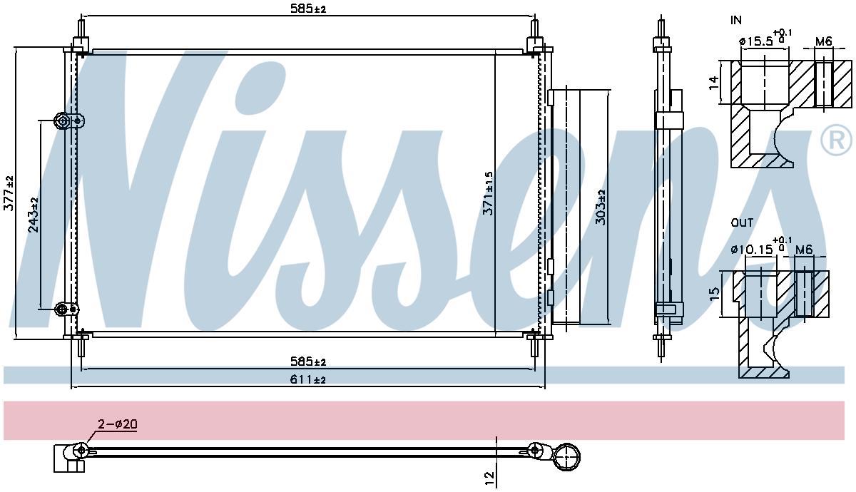 Nissens Aircon Condenser 940953