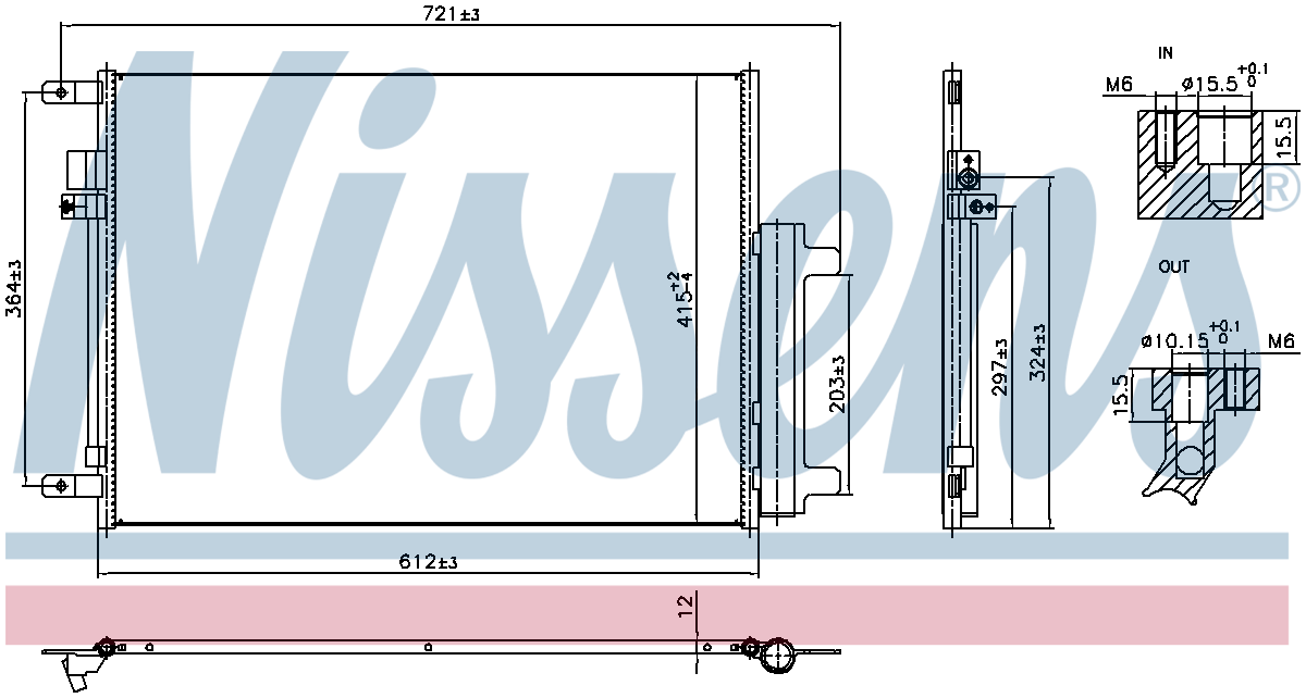 Nissens Aircon Condenser 940955