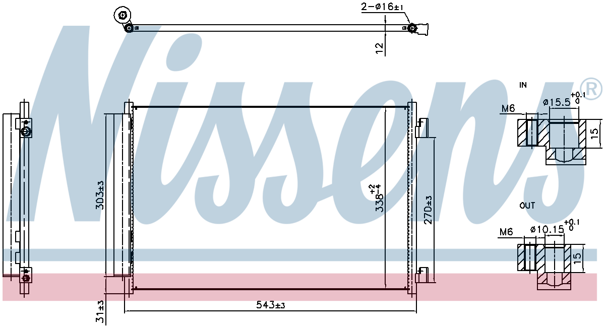 Nissens Aircon Condenser 940969