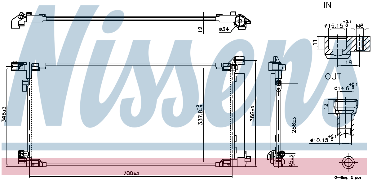 Nissens Aircon Condenser 940970
