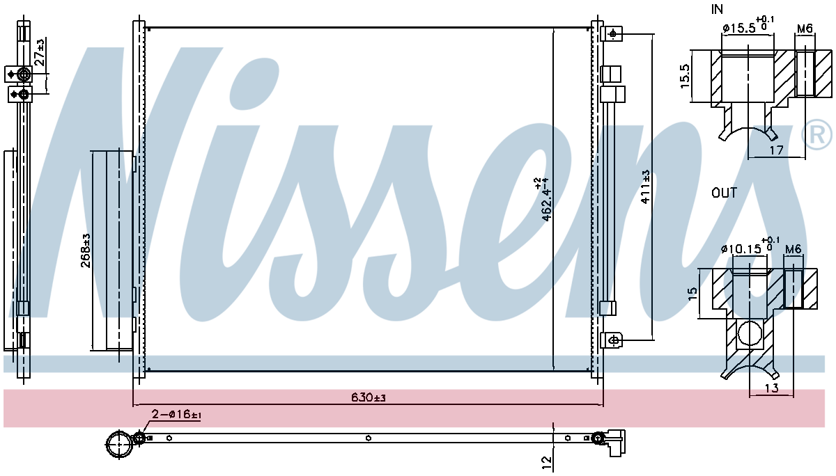 Nissens Aircon Condenser 940972
