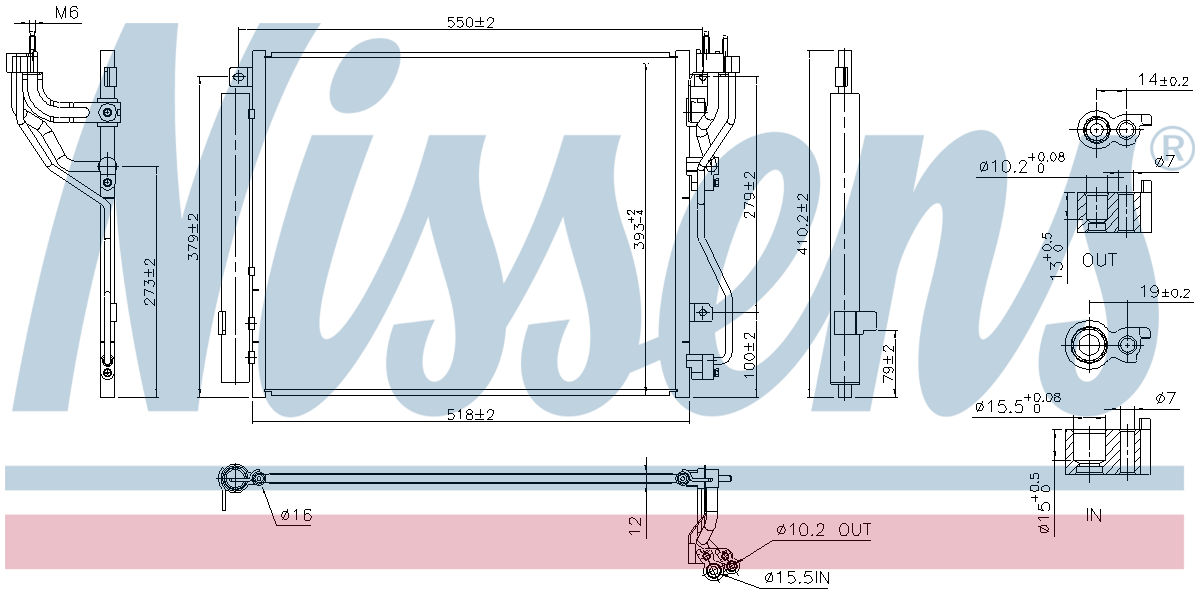 Nissens Aircon Condenser 941003