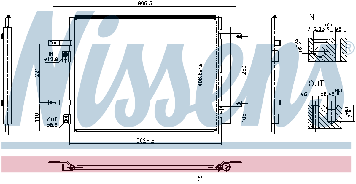 Nissens Aircon Condenser 941004