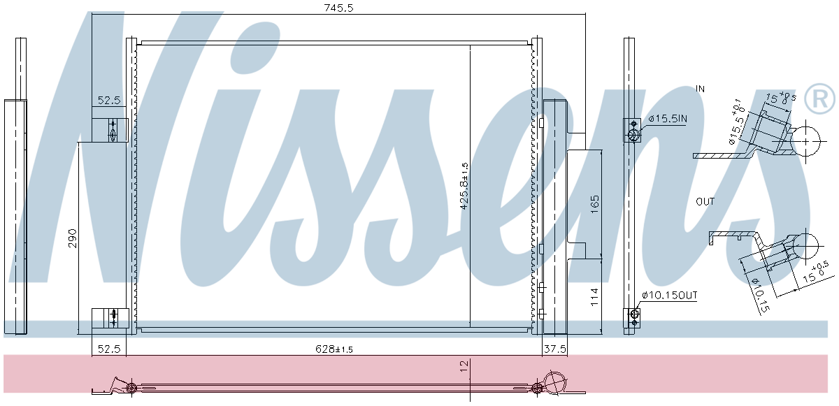 Nissens Aircon Condenser 941008