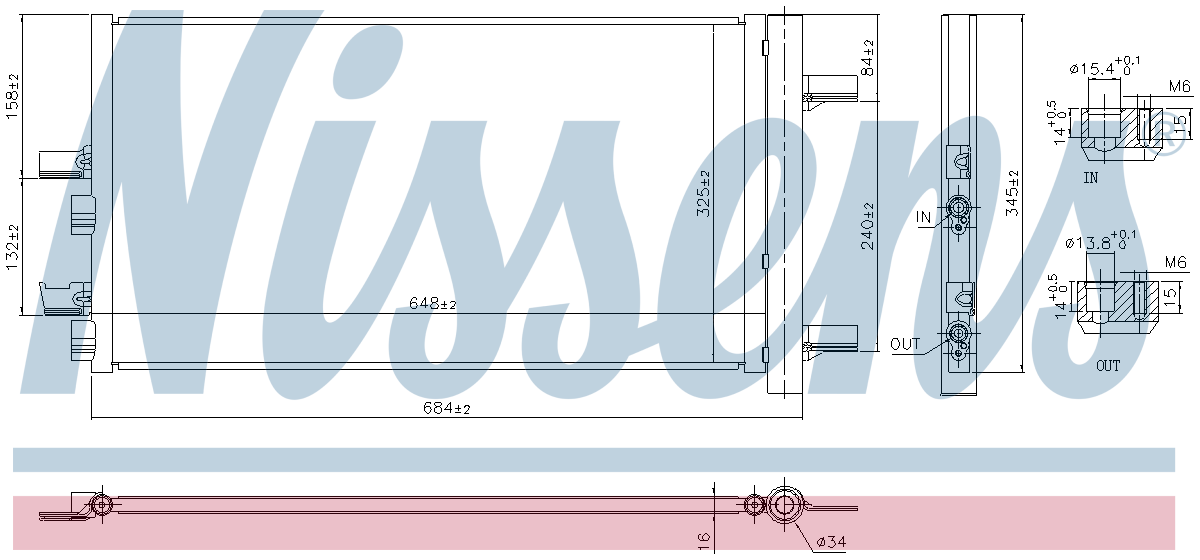 Nissens Aircon Condenser 941049