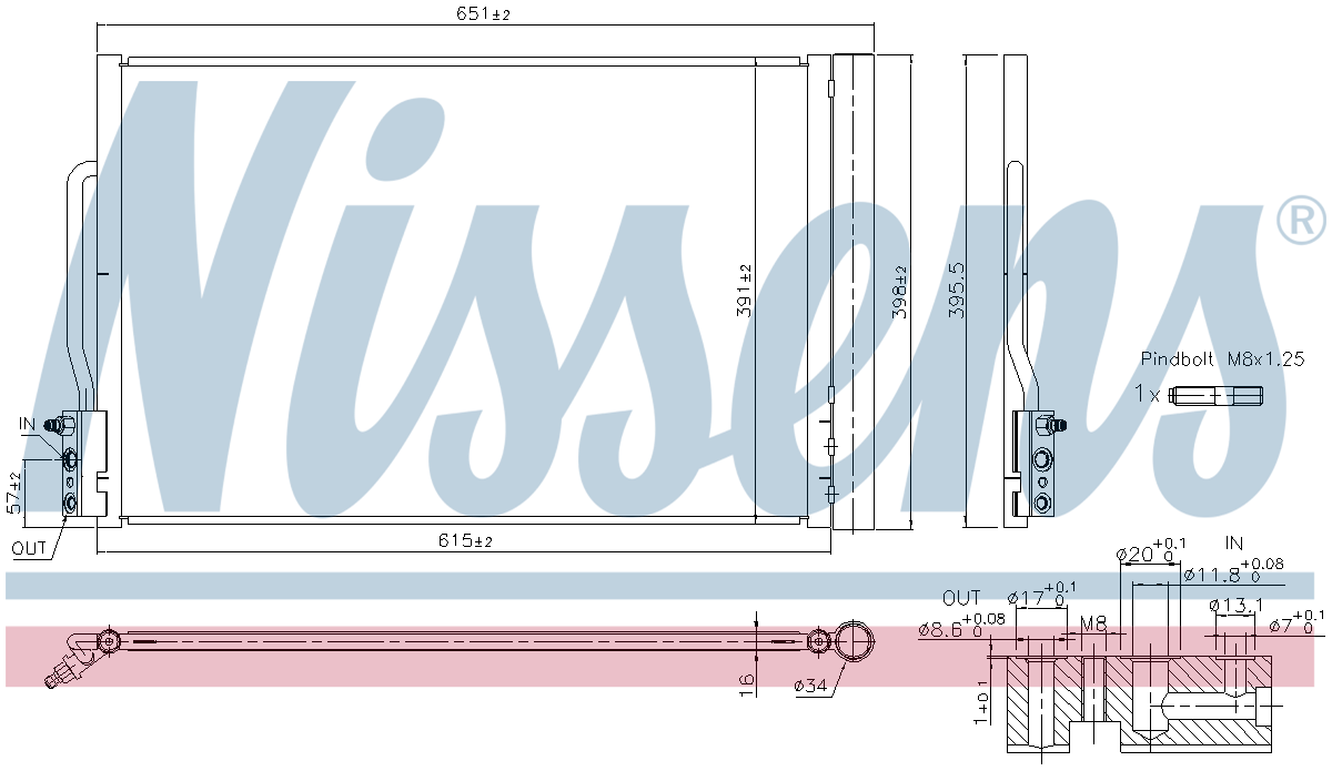 Nissens Aircon Condenser 941088