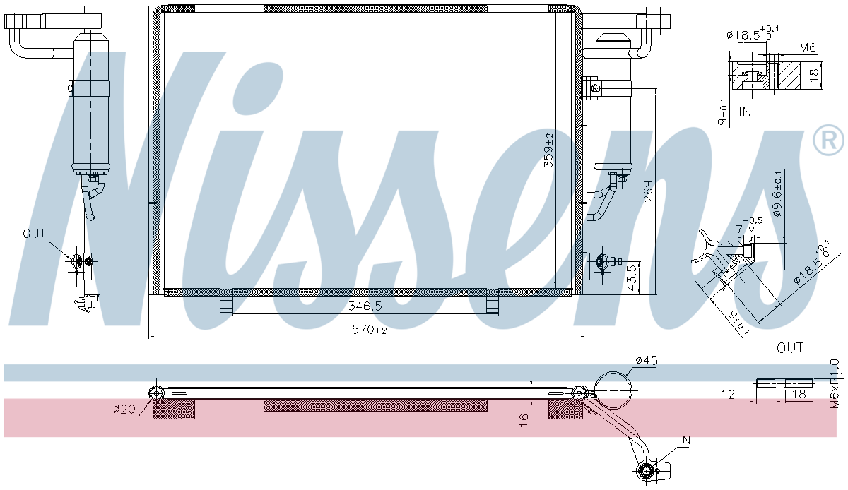 Nissens Aircon Condenser 941101