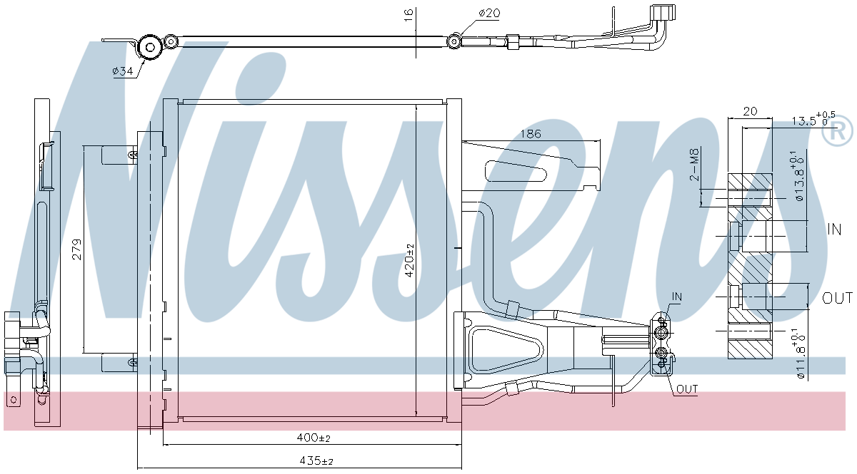Nissens Aircon Condenser 941136