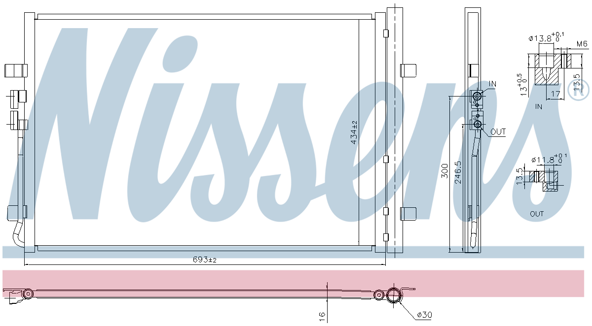 Nissens Aircon Condenser 941183