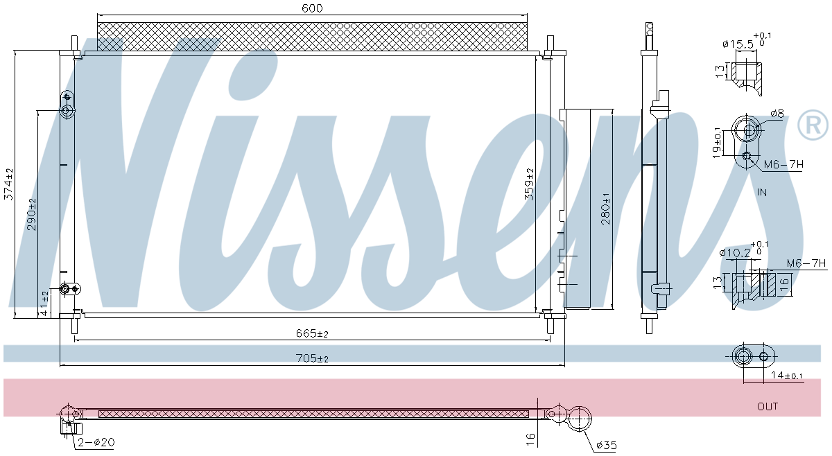 Nissens Aircon Condenser 941188