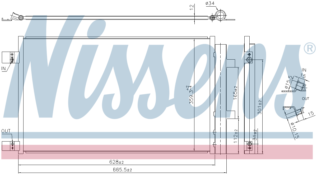 Nissens Aircon Condenser 941284