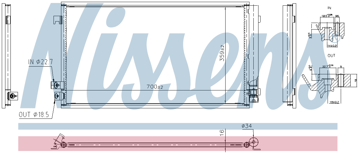 Nissens Aircon Condenser 941320