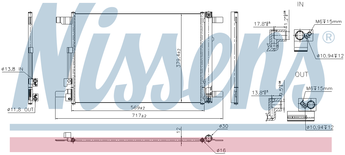 Nissens Aircon Condenser 941339