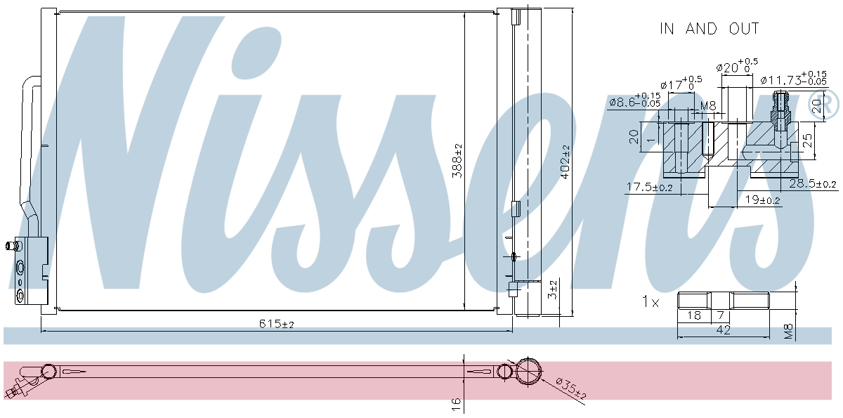 Nissens Aircon Condenser 941341