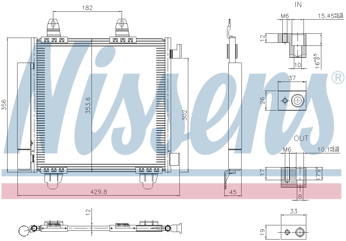 Nissens Aircon Condenser 941352