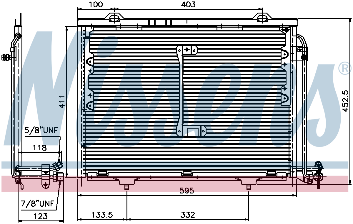 Nissens Aircon Condenser 94284