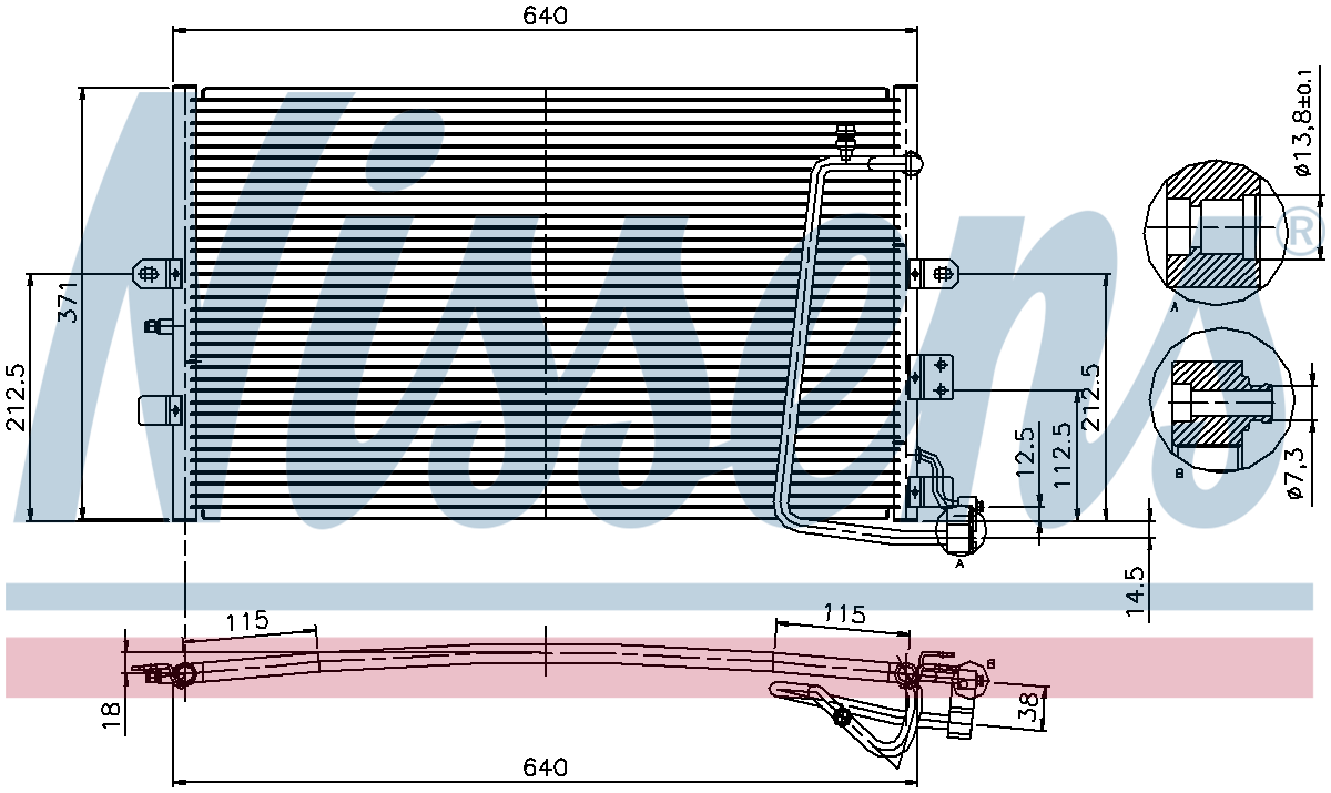 Nissens Aircon Condenser 94301