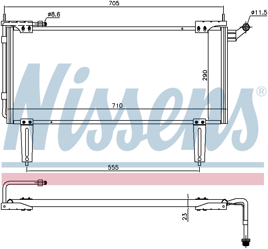 Nissens Aircon Condenser 94351