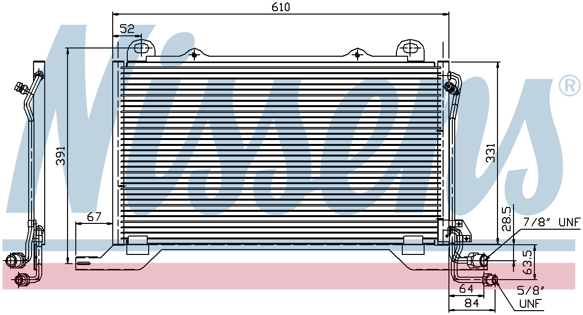 Nissens Aircon Condenser 94425