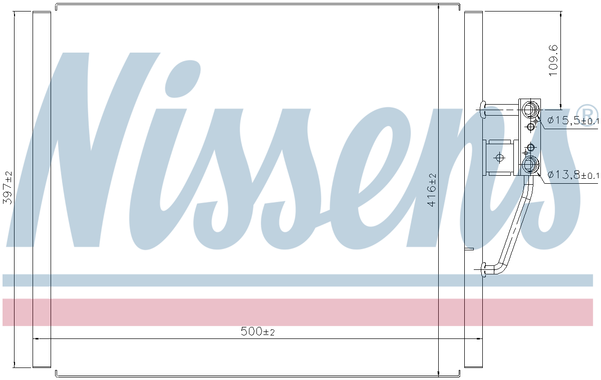 Nissens Aircon Condenser 94529