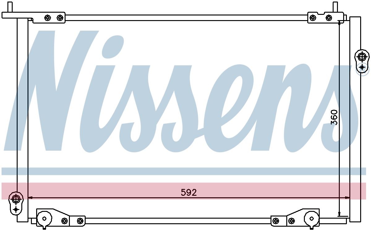 Nissens Aircon Condenser 94736