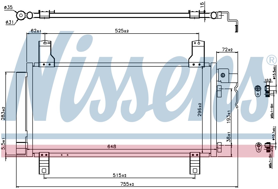 Nissens Aircon Condenser 94792