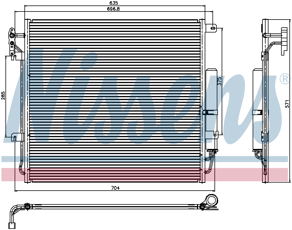 Nissens Aircon Condenser 94839