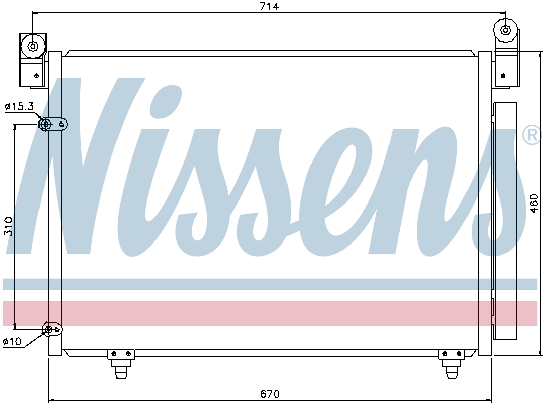 Nissens Aircon Condenser 94933
