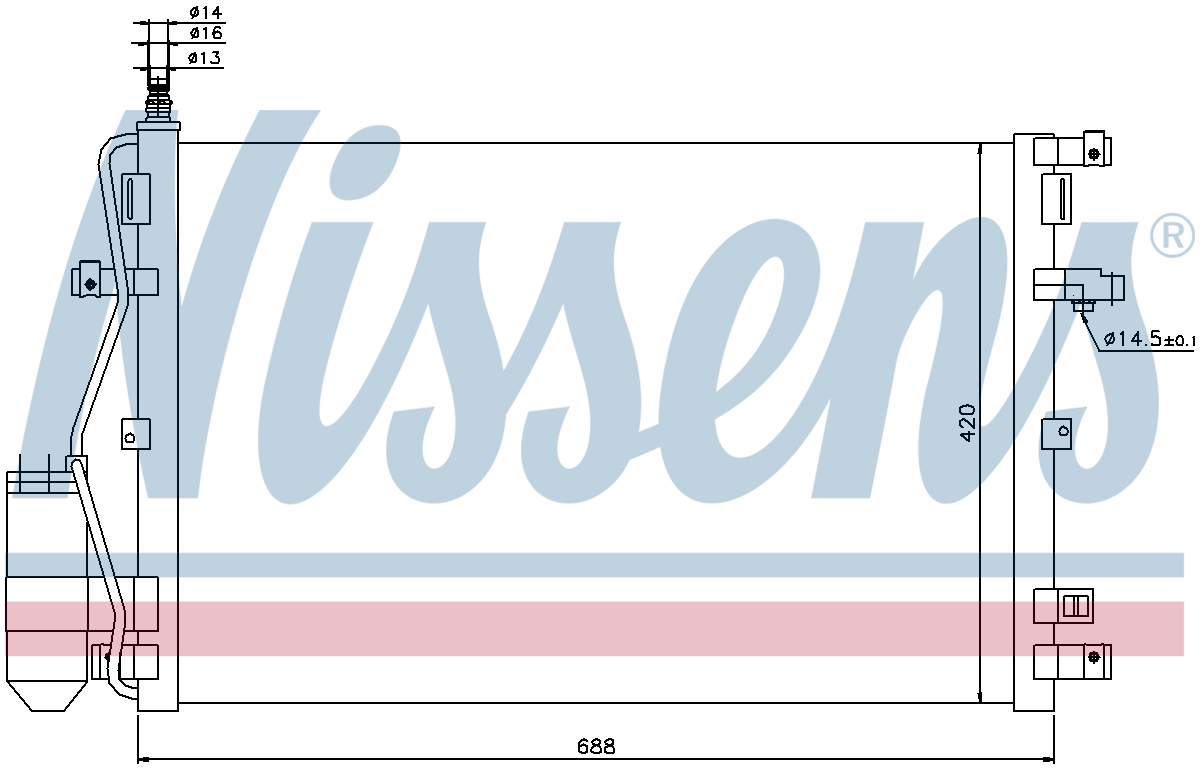 Nissens Aircon Condenser 94937