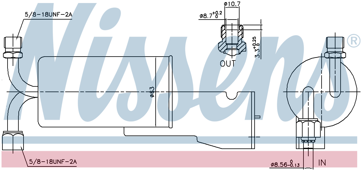 Nissens Aircon Receiver Dryer Filter 95120