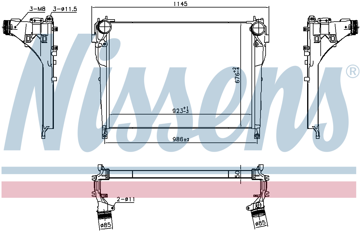 Nissens Charge Air Intercooler 961218