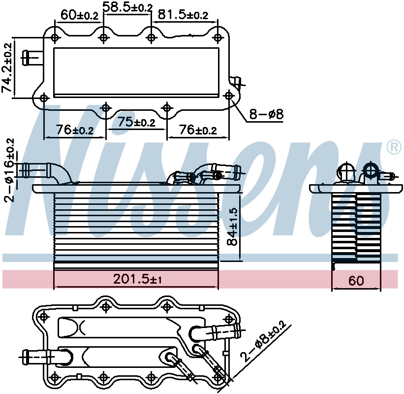 Nissens Charge Air Intercooler 96122
