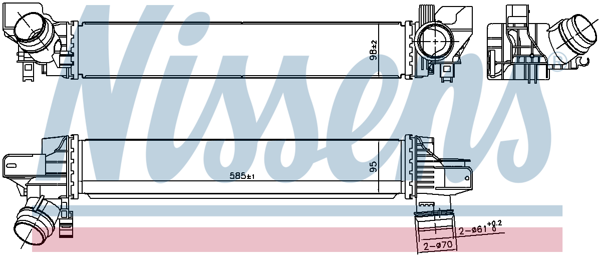 Nissens Charge Air Intercooler 961233