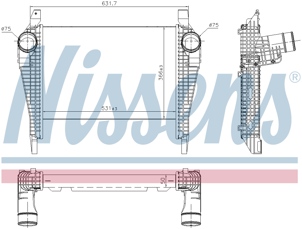 Nissens Charge Air Intercooler 961257
