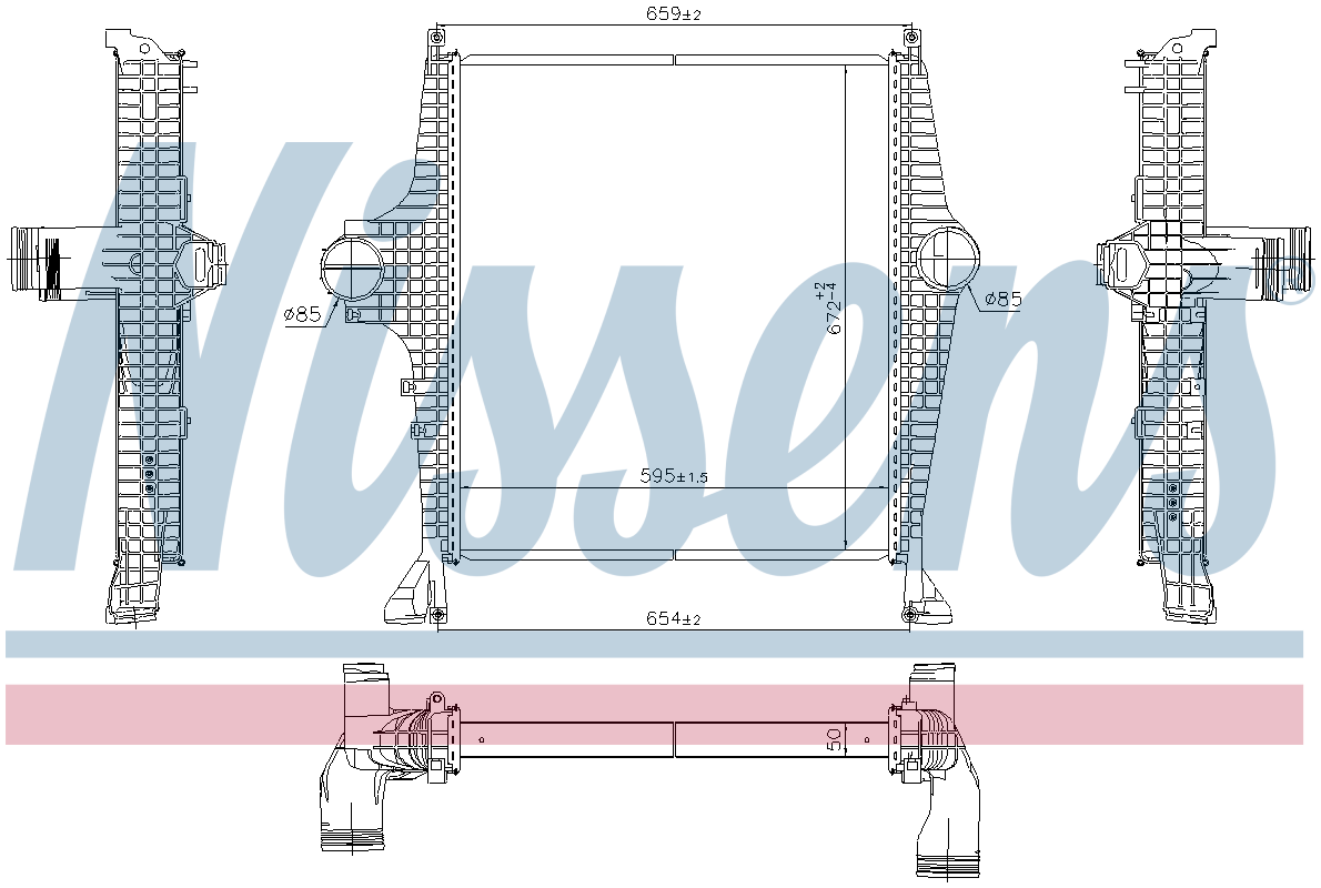 Nissens Charge Air Intercooler 961287