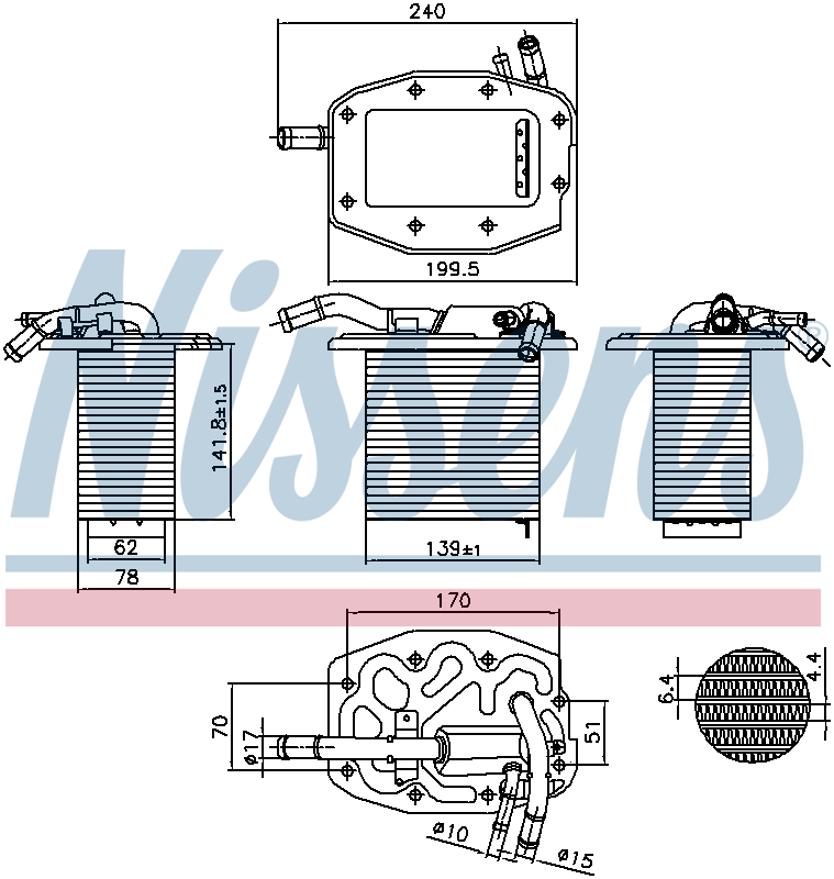 Nissens Charge Air Intercooler 961297
