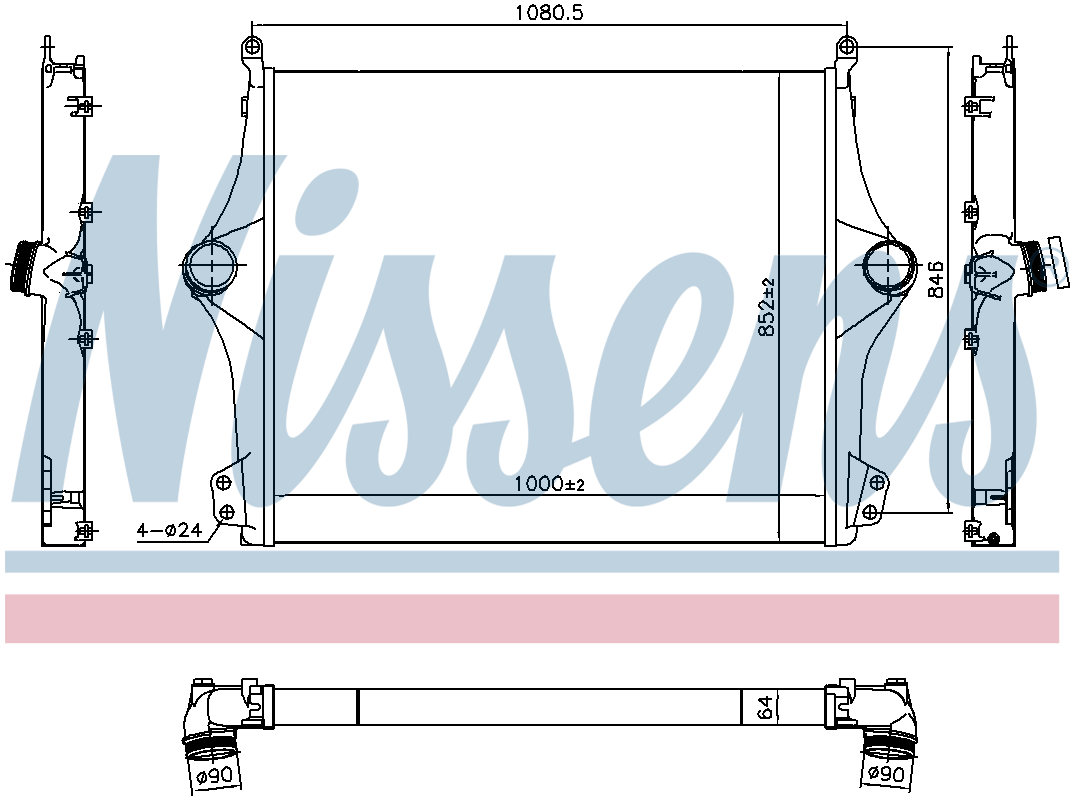 Nissens Charge Air Intercooler 961298