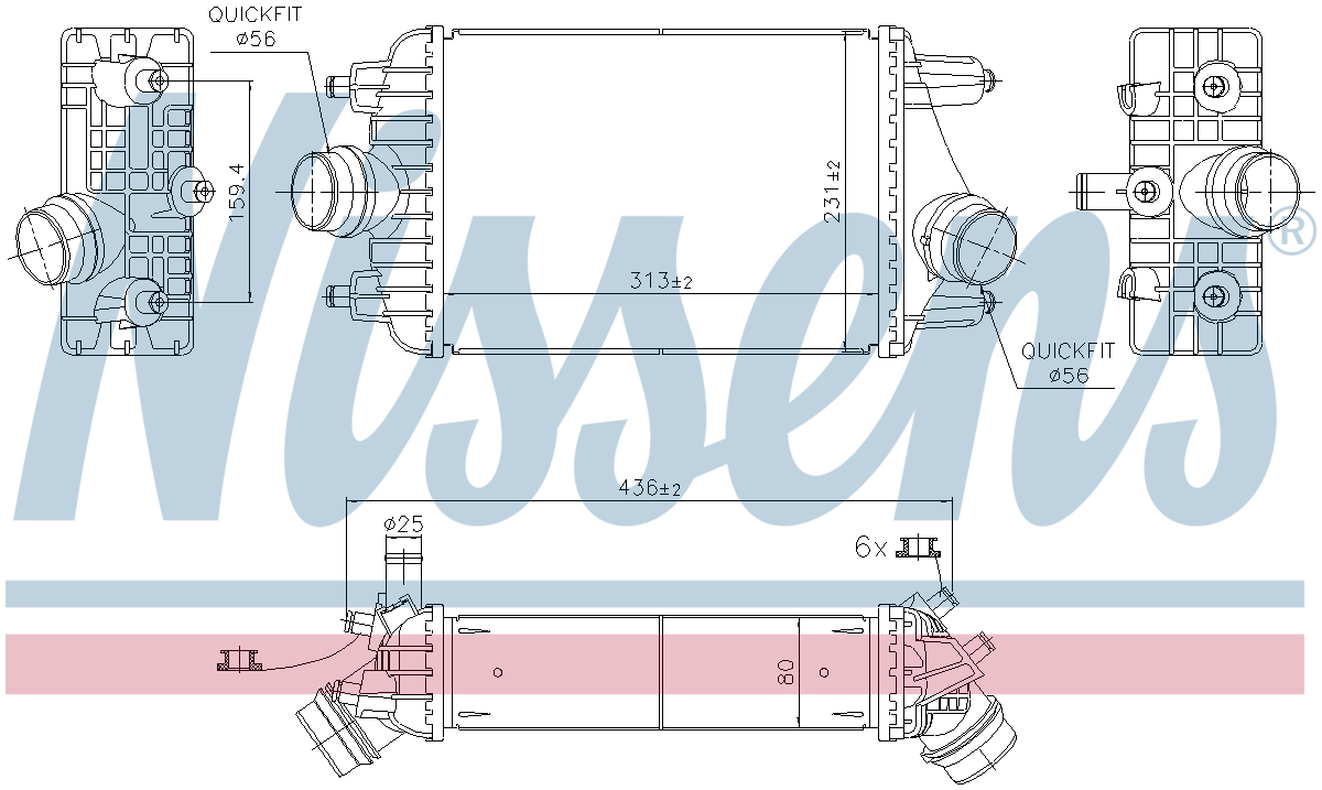 Nissens Charge Air Intercooler 961303
