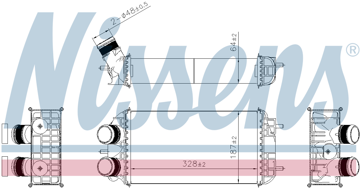 Nissens Charge Air Intercooler 961318