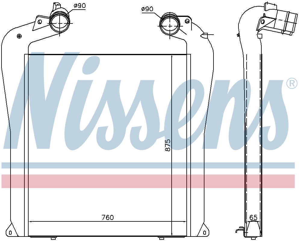 Nissens Charge Air Intercooler 961434