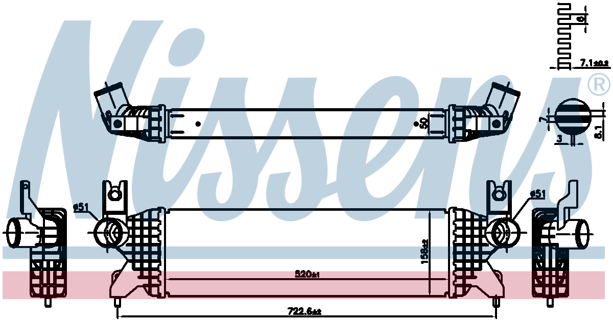 Nissens Charge Air Intercooler 961507