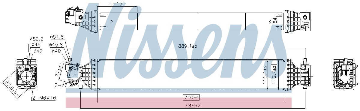 Nissens Charge Air Intercooler 961542