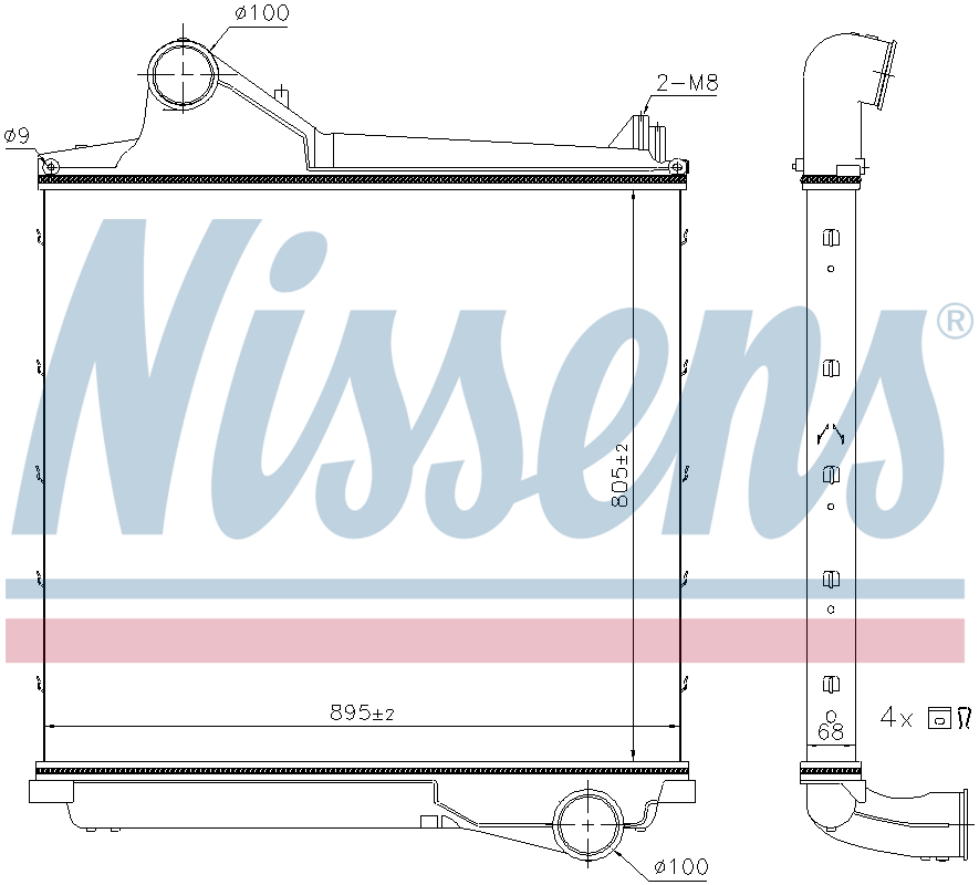 Nissens Charge Air Intercooler 961555