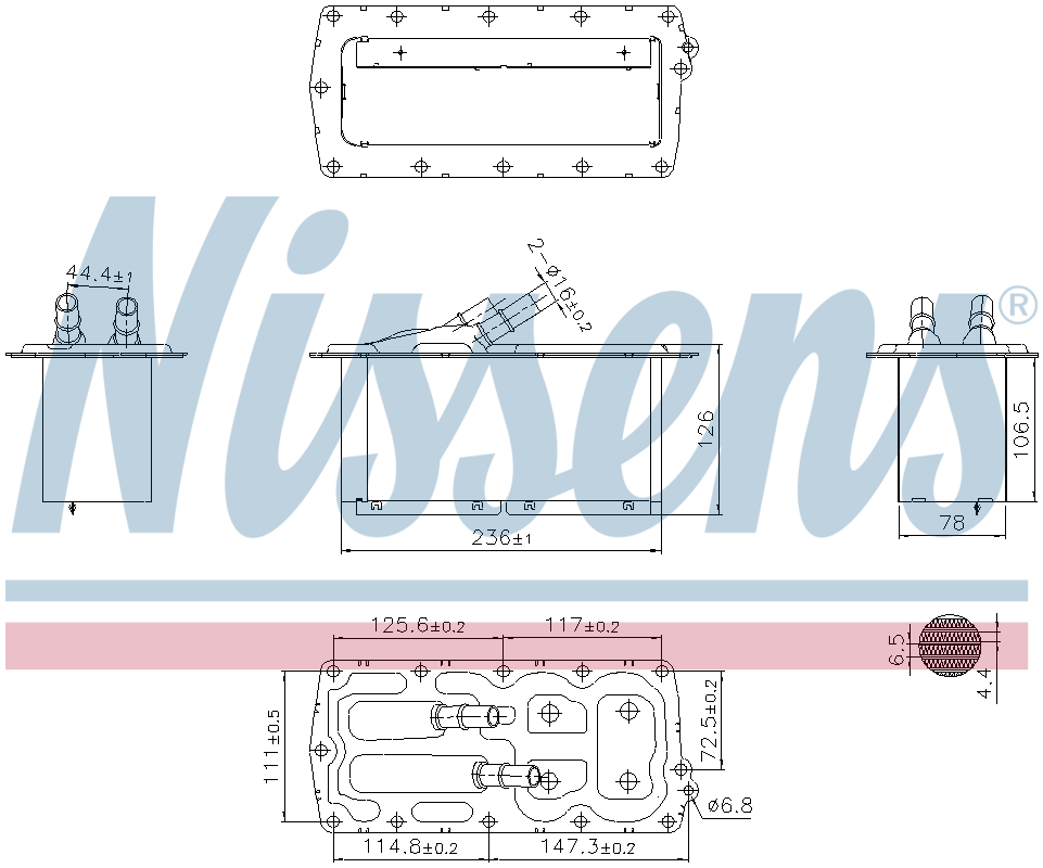 Nissens Charge Air Intercooler 96158