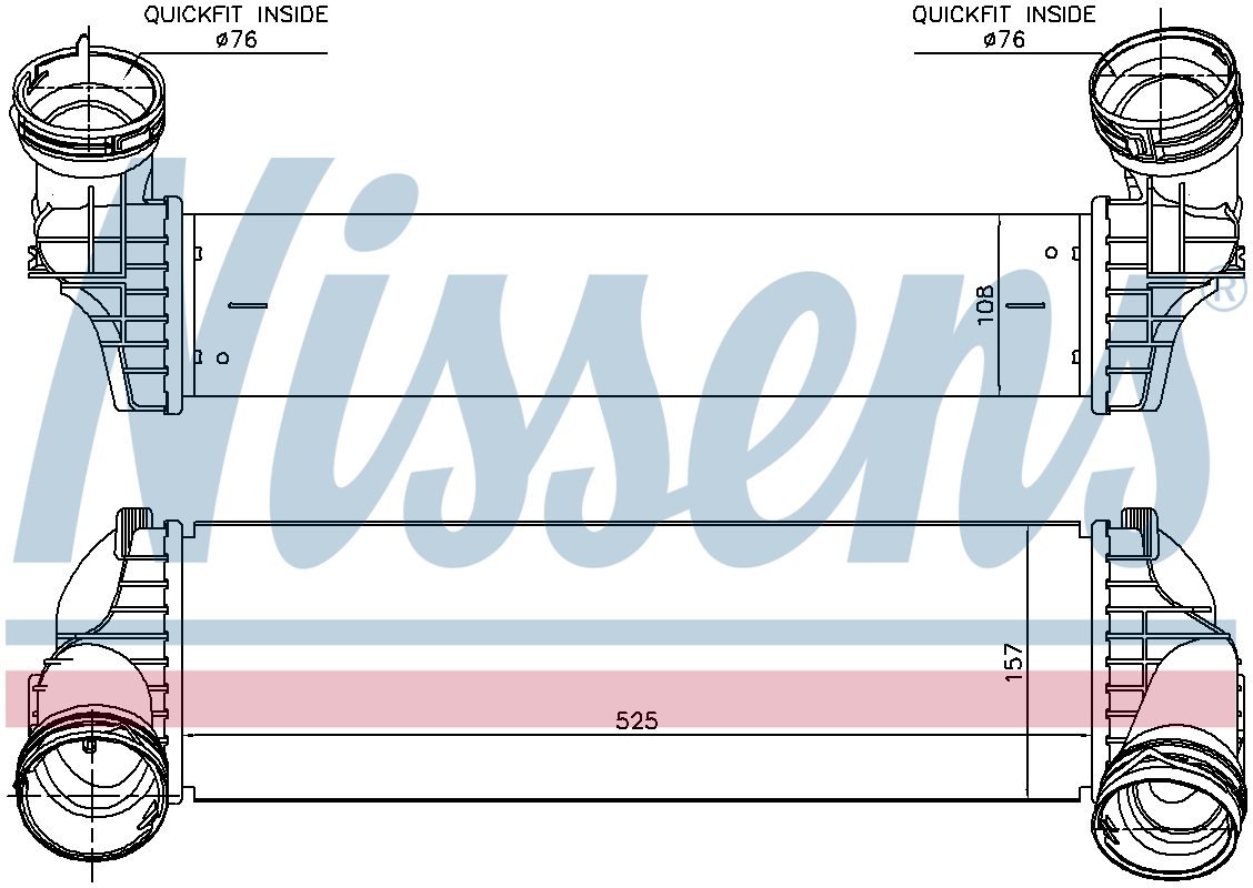 Nissens Charge Air Intercooler 96364