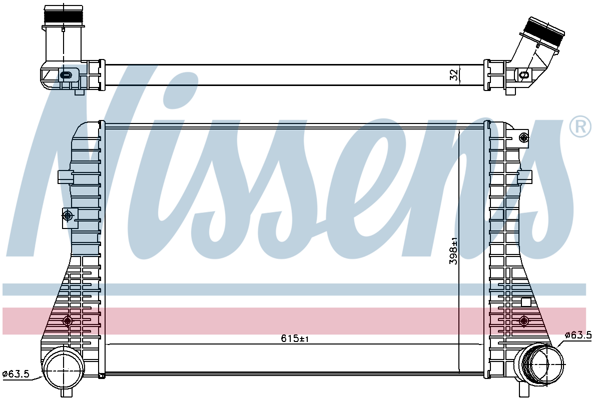 Nissens Charge Air Intercooler 96575