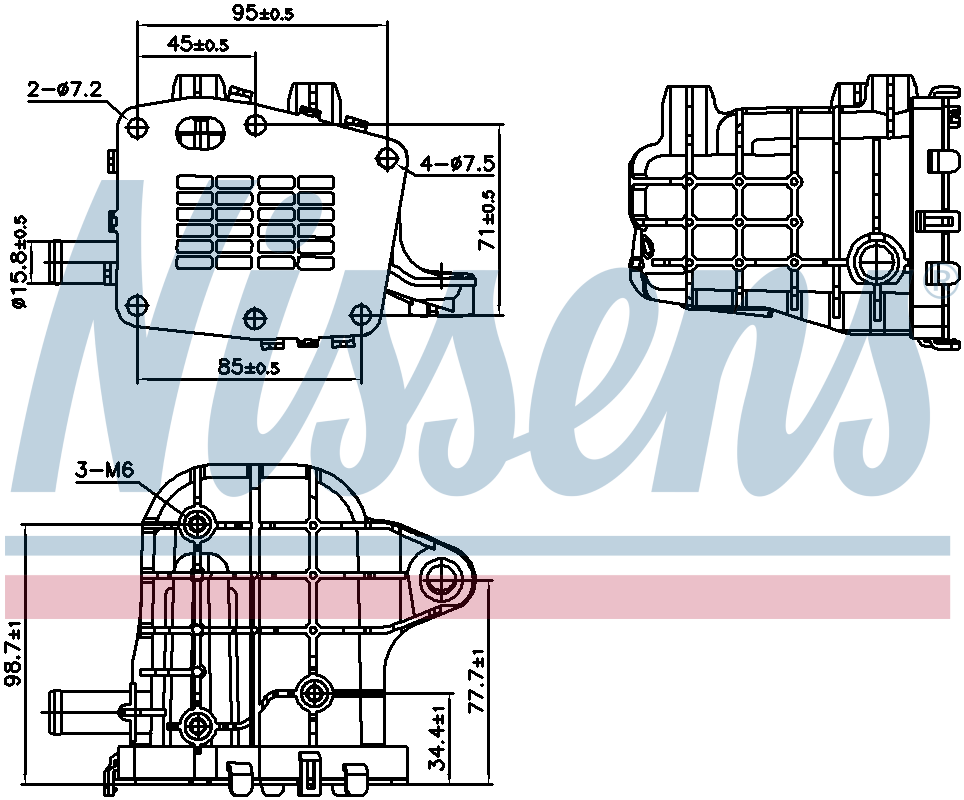 Nissens EGR Cooler 989481