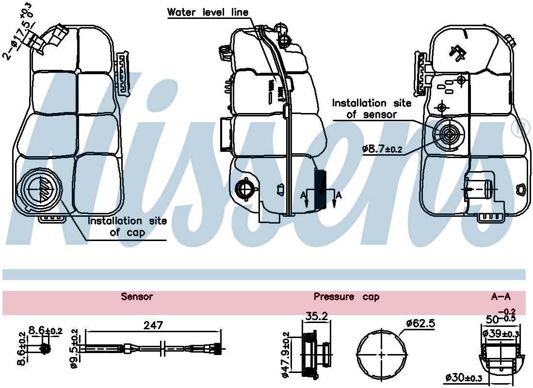 Nissens Coolant Expansion Tank 996216