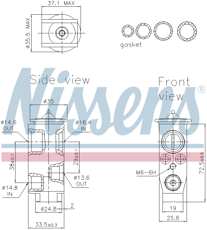 Nissens Aircon Expansion Valve 999283